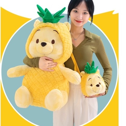 Tas Selempang Pooh Kostum Nenas Bahan PLush