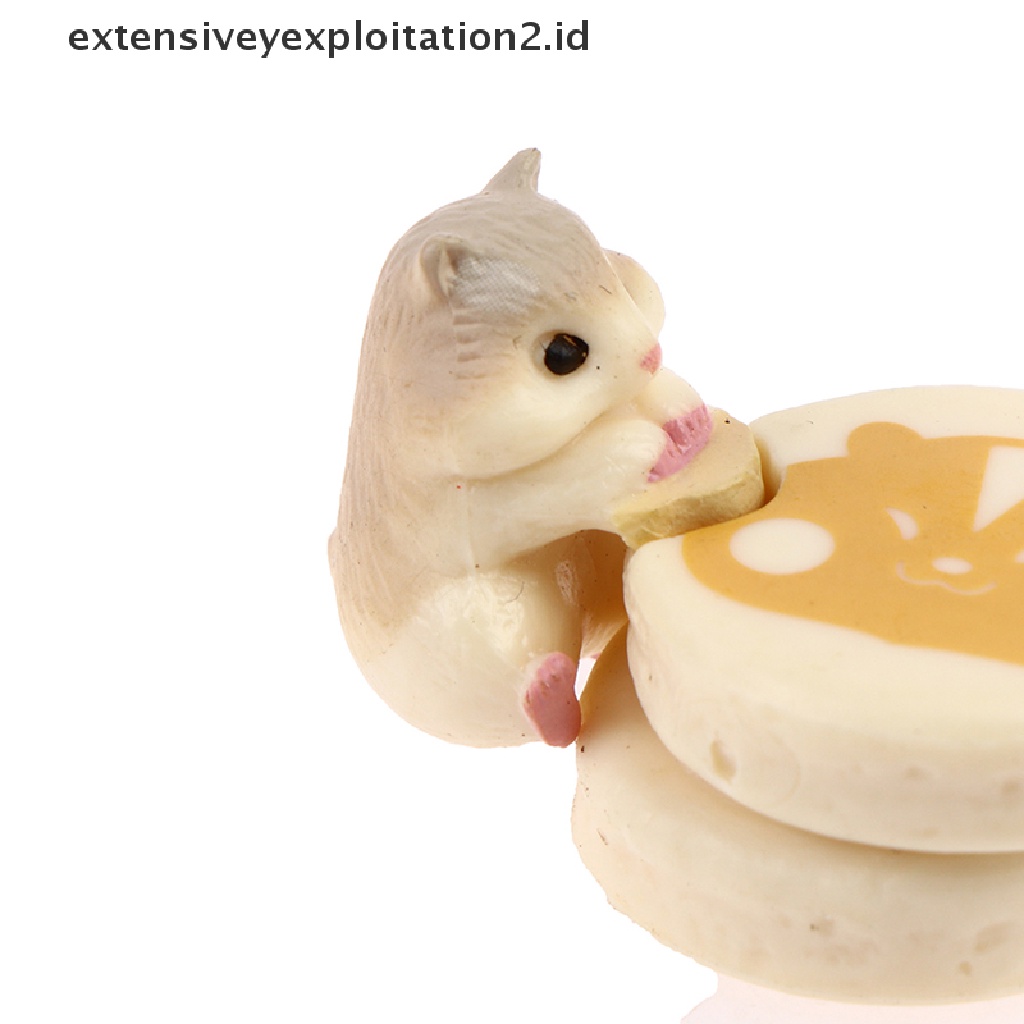 Mainan Makanan Hamburger / Hamster / Dessert Mini Untuk Dekorasi Rumah Boneka