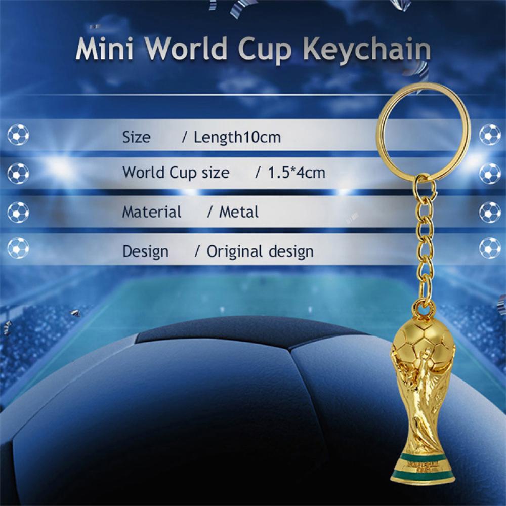Timekey Gantungan Kunci Desain Bola Sepak Mini 2022 Qatar E2Z3