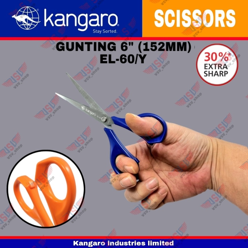 Gunting kain / Gunting kertas / Gunting Stainless Steel 152mm Scissors