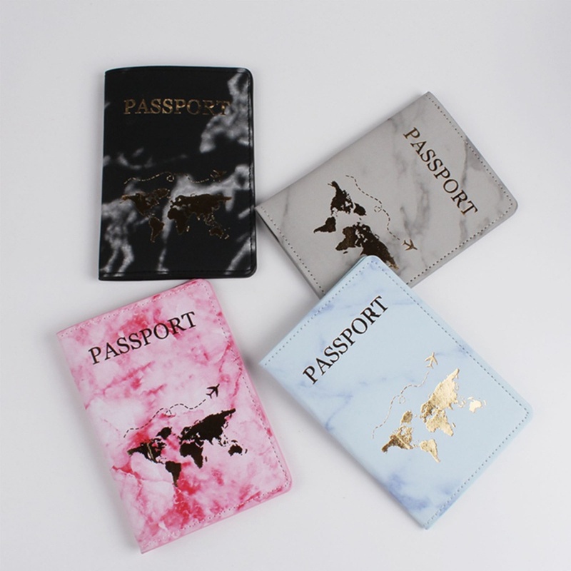 Gro Kulit PU Pasangan Kekasih Passport Holder Travel Card Case Cover Wedding