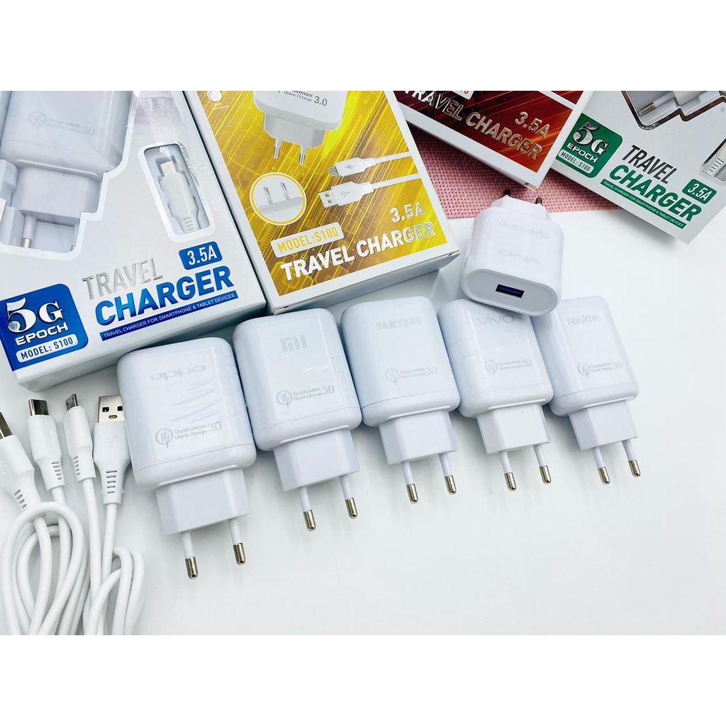 promo casan samsung travel charger branded s100 all type kualitas bagus real 1A