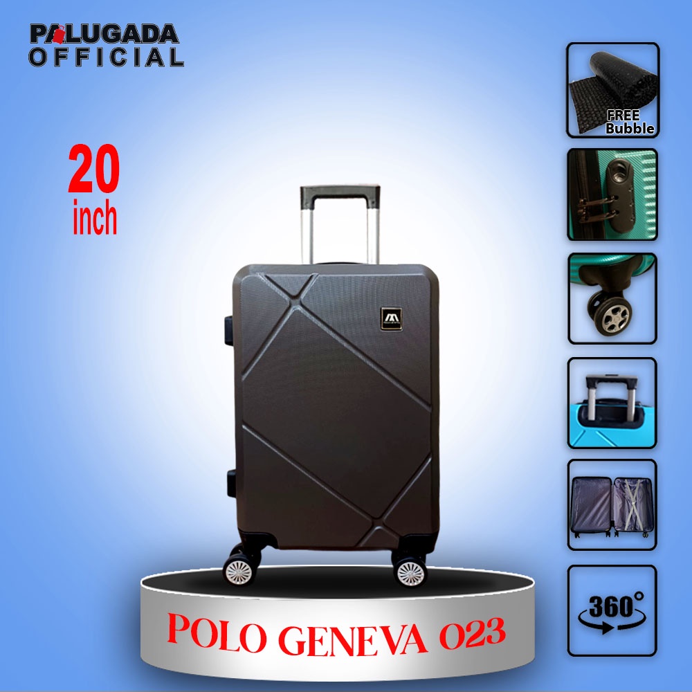 KOPER FIBER 20 INCH POLO GENEVA  203 KOPER FIBER ABS FREE PACKING BUBBLE GARANSI