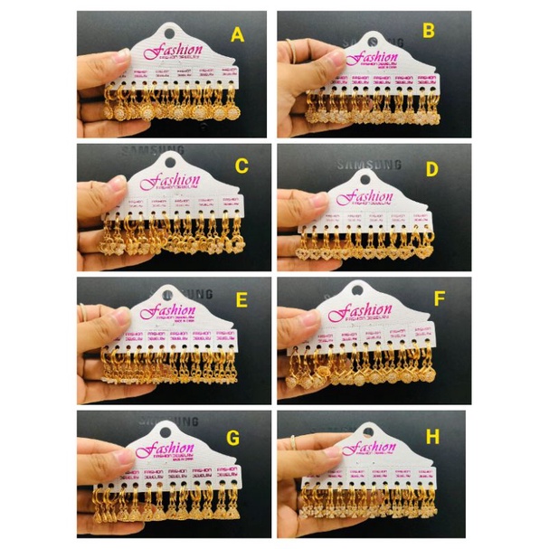 SMK01. Grosir anting xuping dewasa PER 1 LUSIN ( 12 PASANG ) lapis emas dgn mata zircon