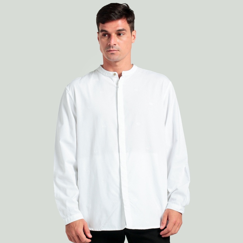 BAJU KOKO LENGAN PANJANG MGEE AUTUS C051 - WHITE