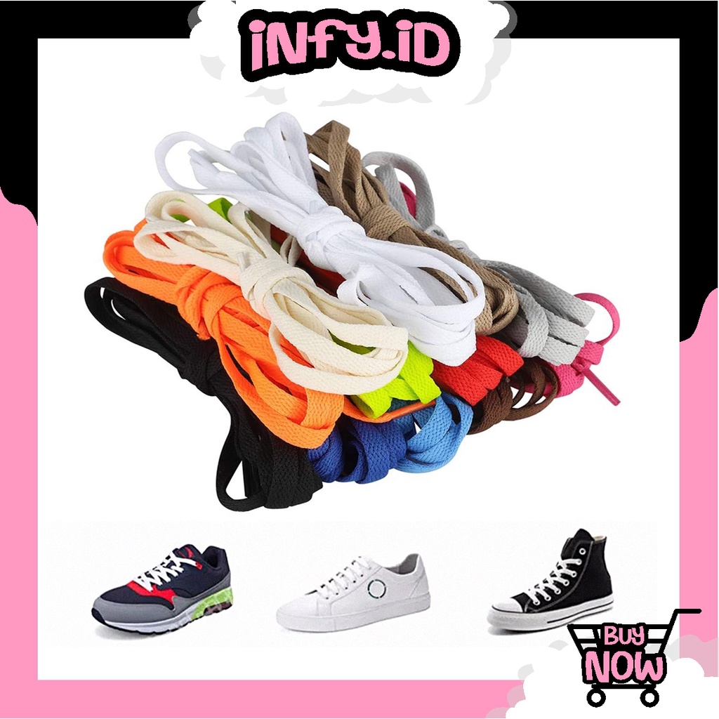 INFY - Tali Sepatu Sneakers Pipih Tali Gepeng / Tali Hoodie / Shoelaces R801