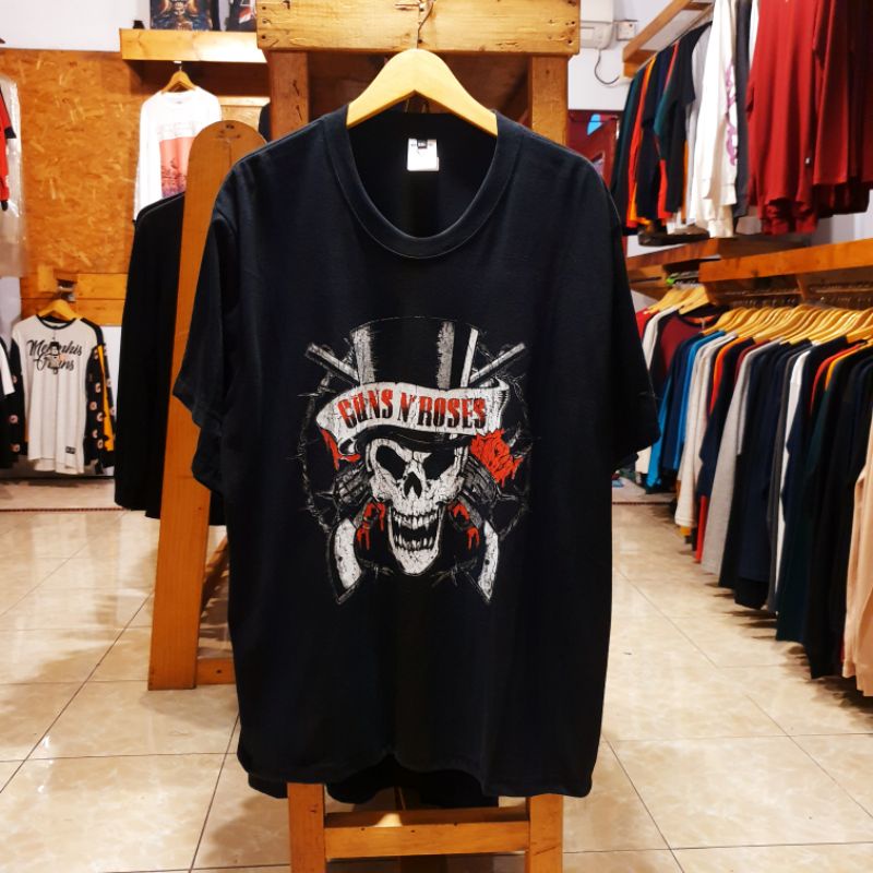 KAOS PENDEK GUNS N ROSES PRAPATAN REBEL ORIGINAL DISTRO TERBARU