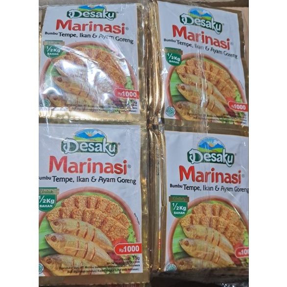 

BUMBU MARINASI SERBAGUNA DESAKU 1 RENCENG ISI 12 SACHET @ 15 gr/ DESAKU MARINASI TEMPE/ DESAKU MARINASI IKAN/ DESAKU MARINASI AYAM GORENG