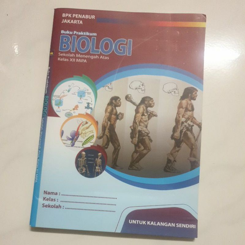BUKU PRAKTIKUM BIOLOGI SMA KELAS XII MIPA BPK PENABUR