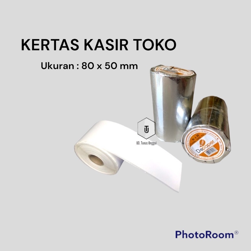 

[1 roll] KERTAS PRINTER KASIR 80x 50 mm