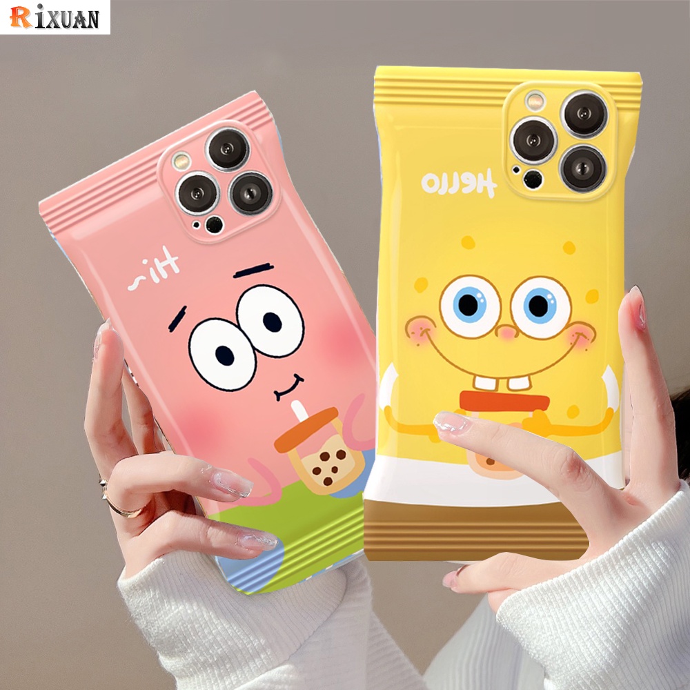 Soft Case TPU Motif Spongebob Untuk Realme C35 C33 C30 C31 RealmeC21Y C25Y C11 2021 C15 C12 C25 C20 C3 C1 Realme 9i 6i 5s 5i 7i