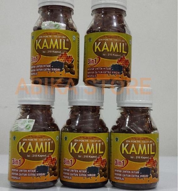 

❂ KAMIL 3 IN 1 MINYAK HABBATUSSAUDA 210 KAPSUL え