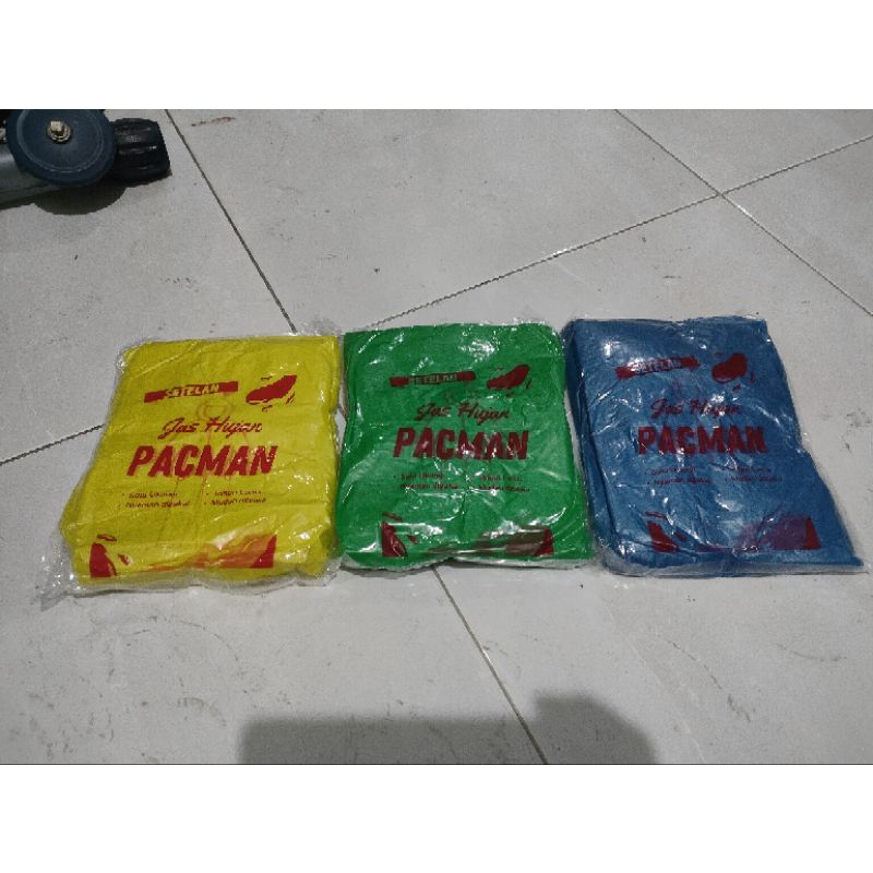 Jas Hujan Plastik HDPE Stelan (  Jaket Celana )ekonomis 1 Lusin atau 12 pcs