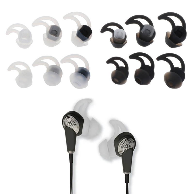 Gro Silicone Earbud Tips Eartips Bantalan Telinga Pengganti Untuk Earphone BOSE QC20 QC30