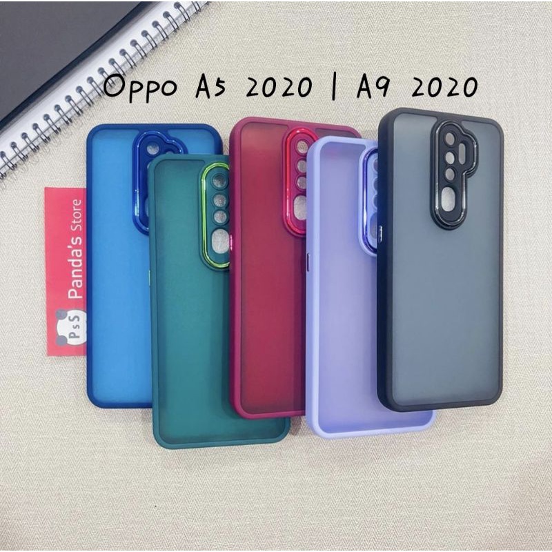 Case Oppo A5 2020 | A9 2020 Metal Chrome Softcase Dove Premium Luxury PSS