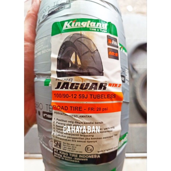 pilih salah satu ukuran ban metic tubeless scupy 100/90-12 atau 110/90-12 ban kingland king anaconda