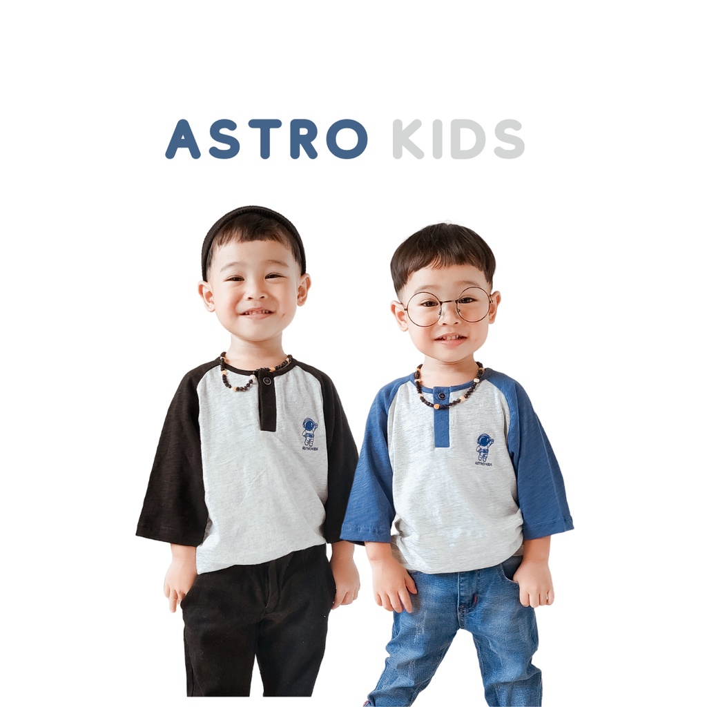 Nauree - Kaos Polo Anak Laki Astro Bahan Cotton Slub Murah