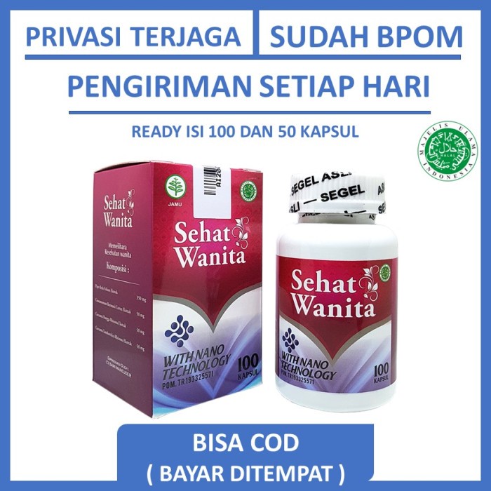 Sehat Wanita Pengganti Walatra Bersih Wanita Dijamin Asli / Original
