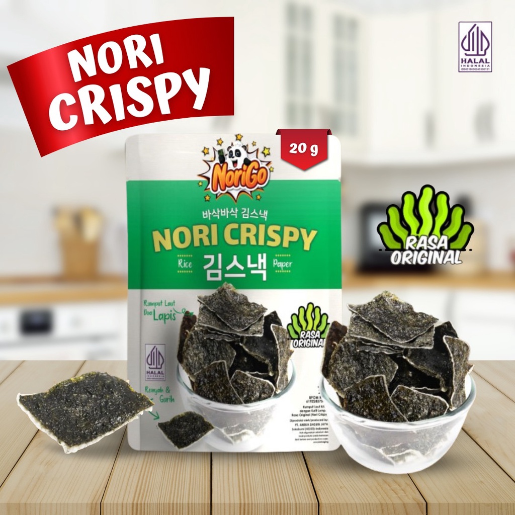 

Norigo crispy cemilan rumput laut - norifoods