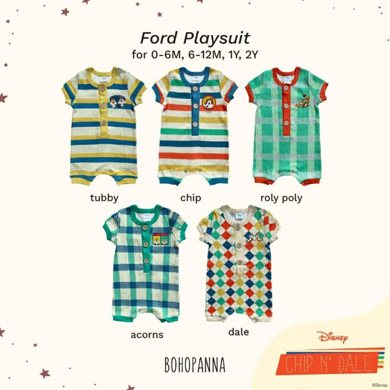 Bohopanna - Ford Playsuit Disney Chip and Dale