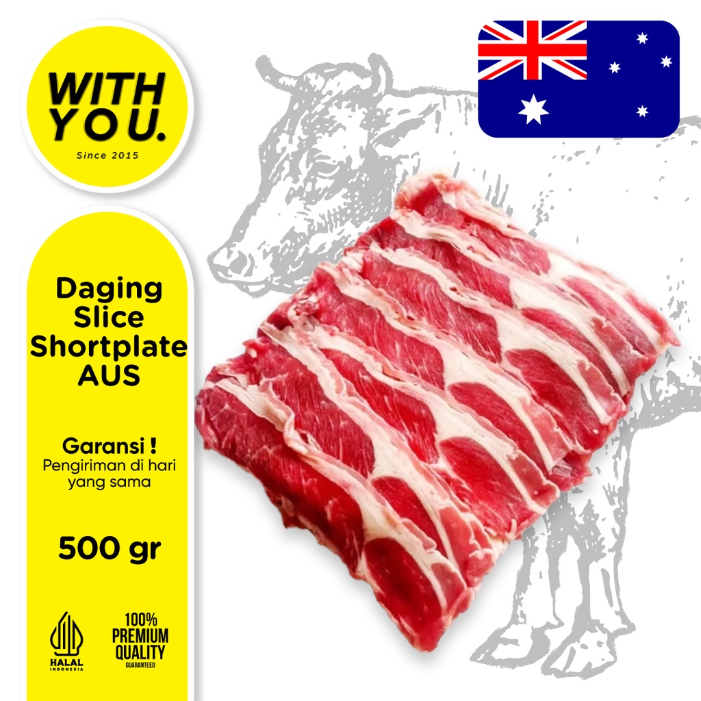 

BAH Daging Sapi Iris Yoshinoya Aus Beef Slice Shortplate gr
