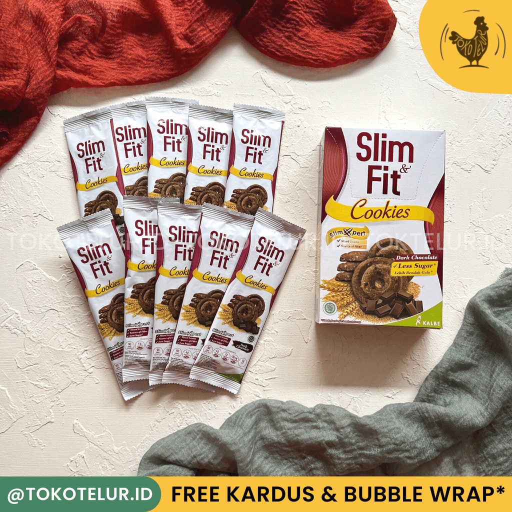 Slim &amp; Fit - Cookies Dark Chocolate &amp; Raisin Cinnamon (1Box-10sachet)