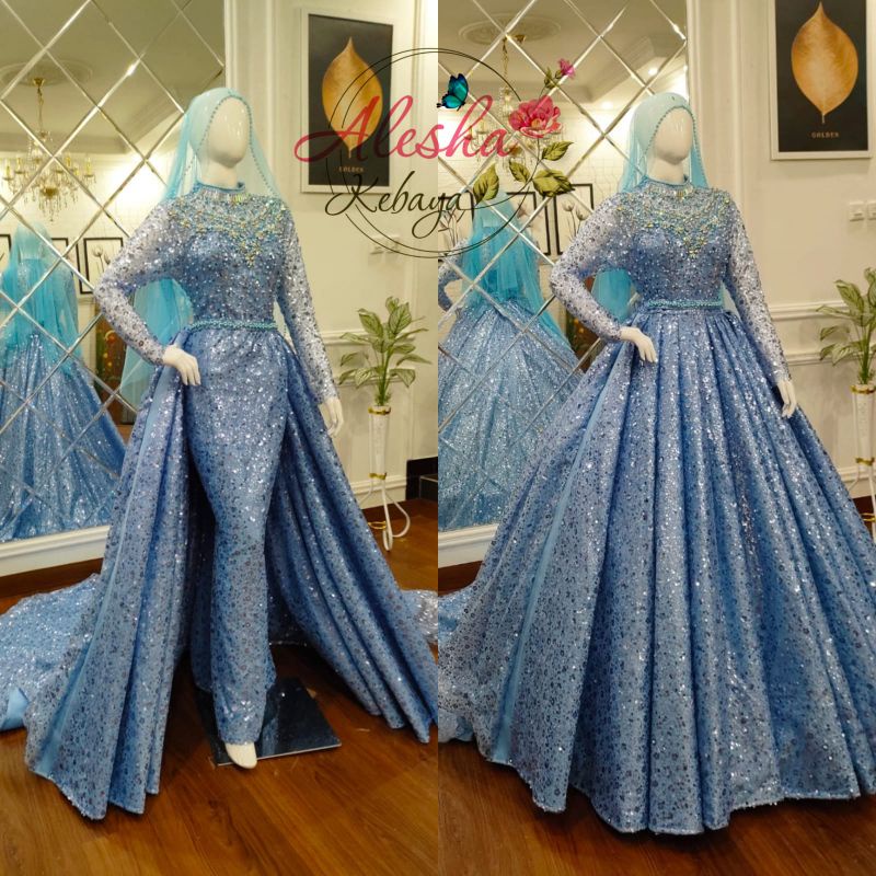 Gaun pengantin crinoline 3in1 squeen/wedding dress