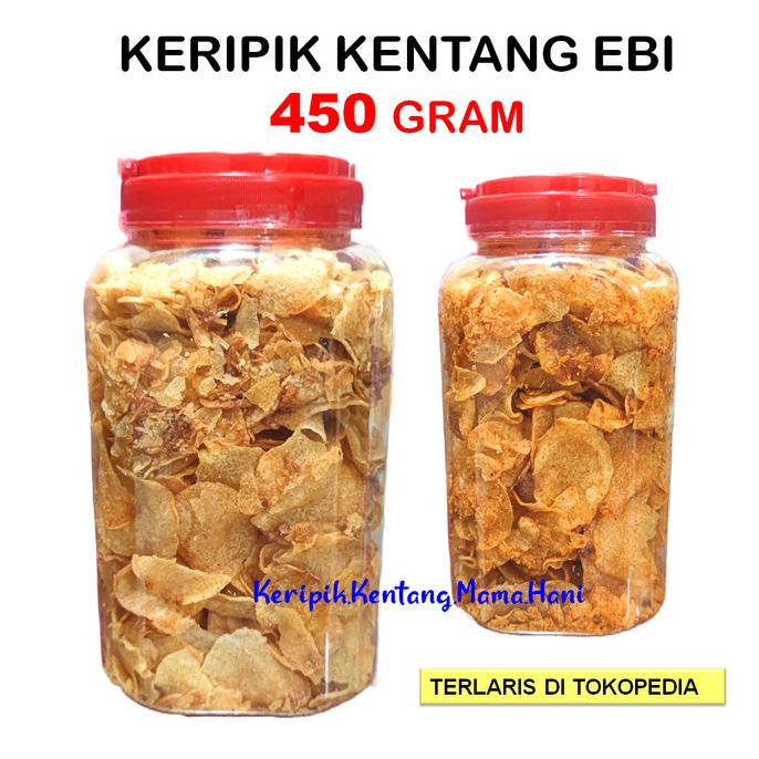 

Keripik Kentang Ebi Bawang Goreng 450 Gram Homemade Gurih