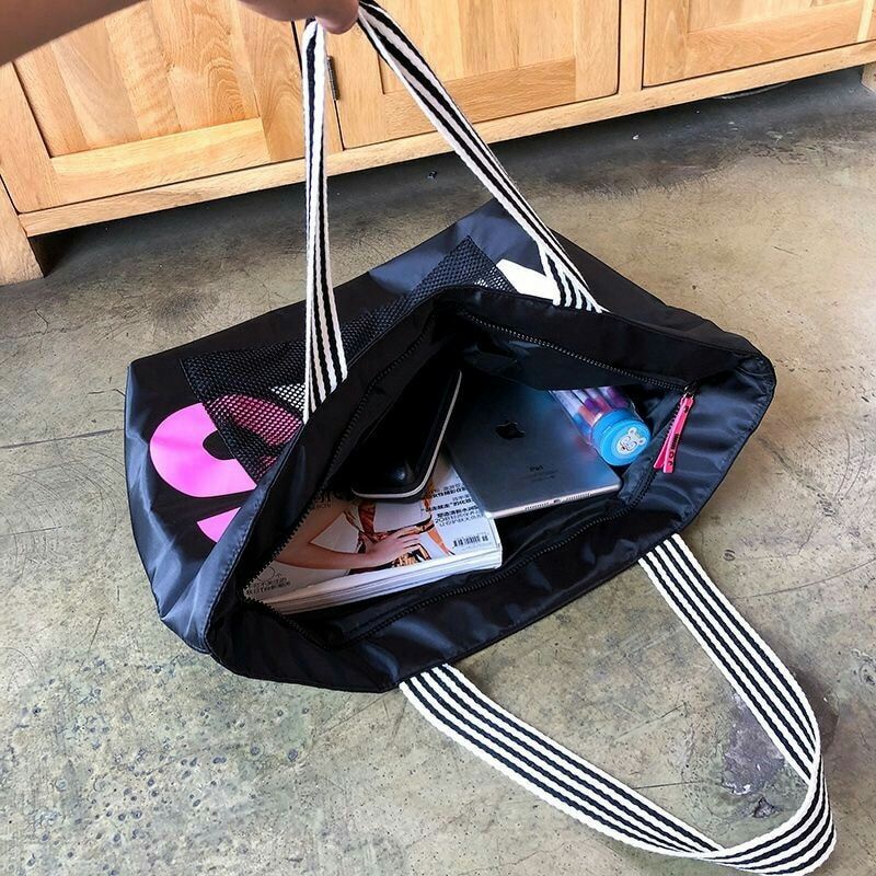Tas Selempang Tote Bag Gym Bag y-972 Black