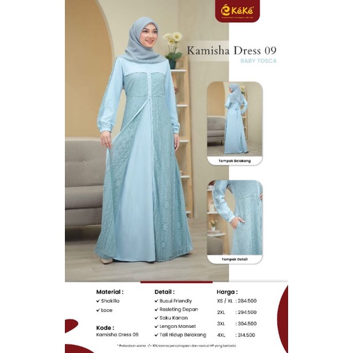 Gamis Cantik Termurah//GDK Kamisha 09// Gamis Keke