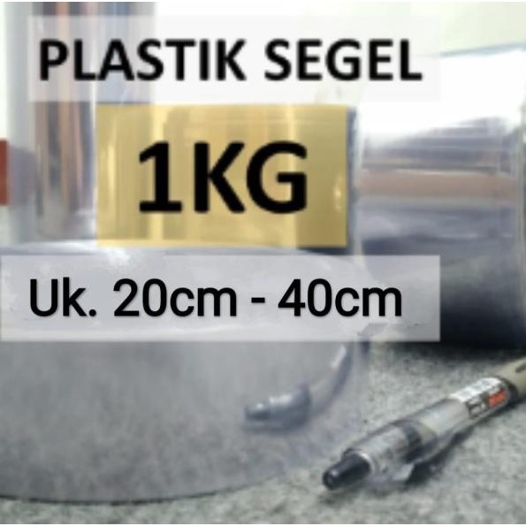 

Plastik Segel 1KG - (uk 20cm-40cm) Plastik Shrink / Plastik Menciut - Crystal, 30cm