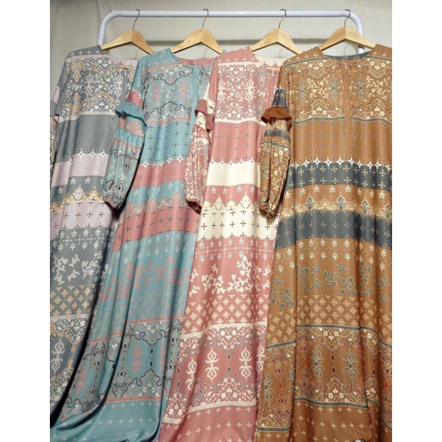 Gamis busui terlaris motif seruty // gamis maxmara premium size M-XXL // Gamis jumbo