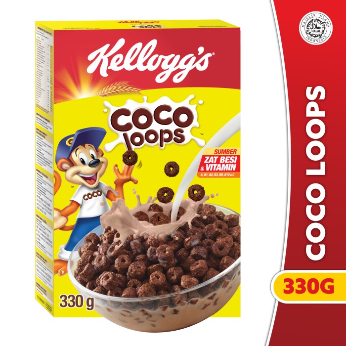 

Sereal Kelloggs Coco Loops Sereal 330G