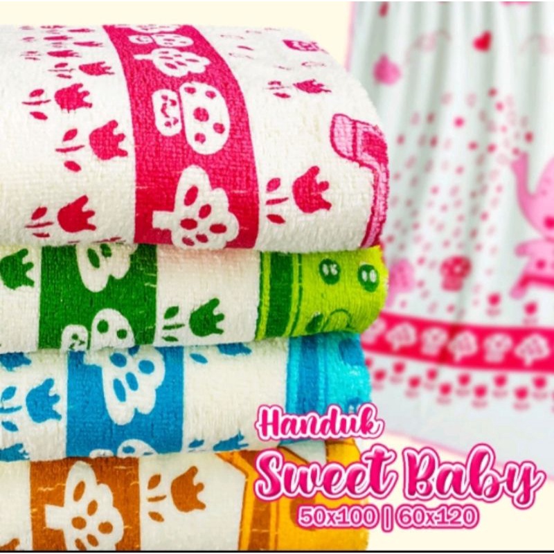 handuk baby lembut jumbo tebal merek sarang lebah 60*120 halus