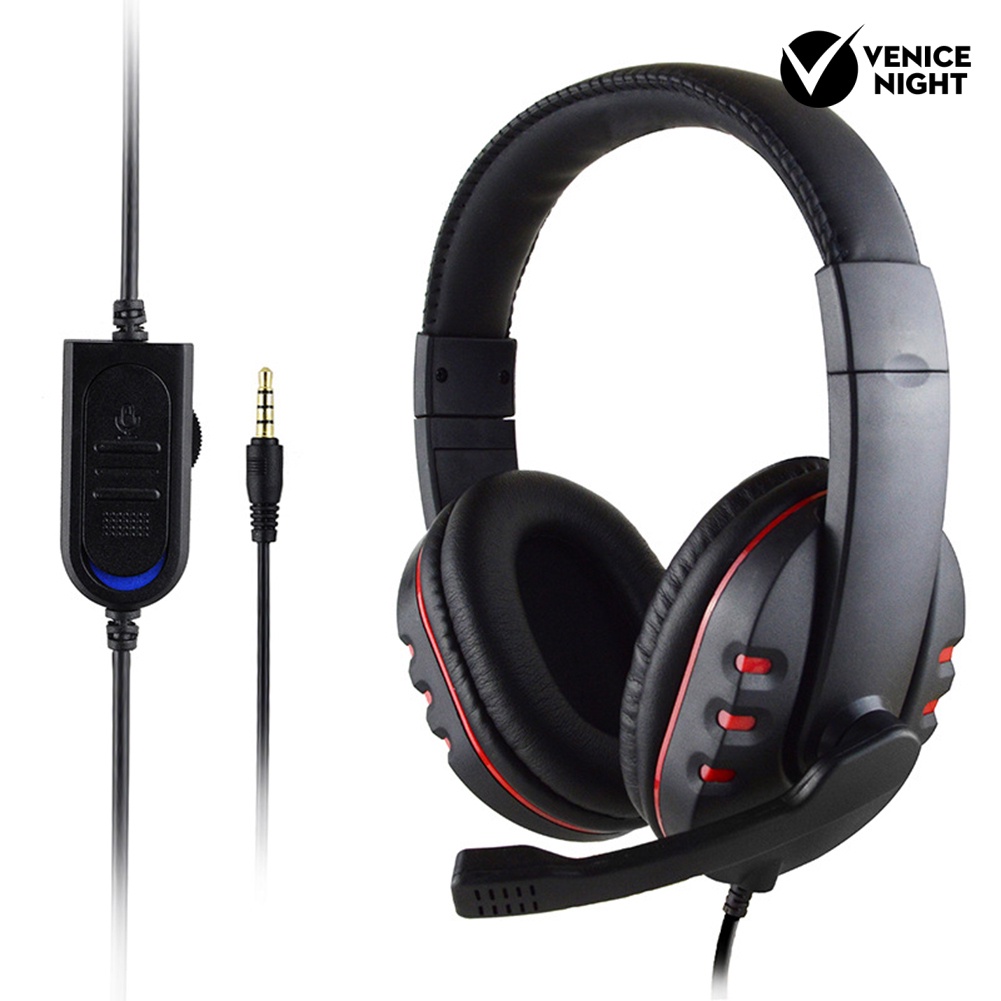 (VNEP) (Berkabel) Headphone Gaming Heavy Bass Headset untuk Konsol Game/PC/Ponsel