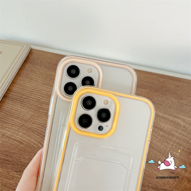 3in1 Casing Soft Case + Dompet Kartu Untuk iPhone 6 6S 7 8 Plus 11 12 13 14 Pro MAX XR X XS MAX SE 2020