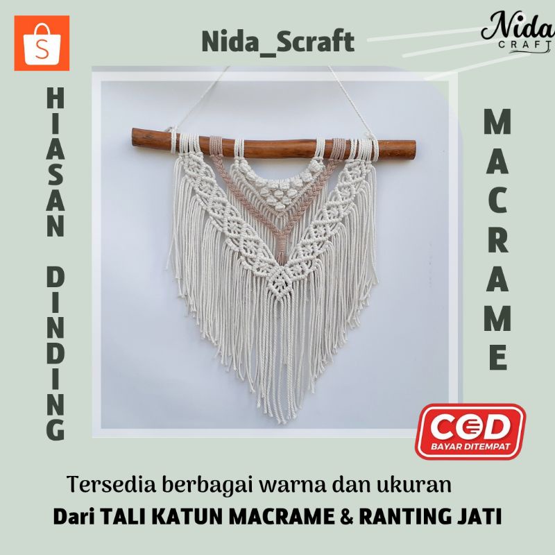 Hiasan Dinding Macrame / Hiasan Dinding Macrame  Aesthetic / Hiasan Dinding Macrame Gantung