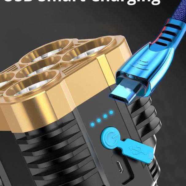 SENTER LED 5 MATA 60W + 20W / SENTER LED CHARGEABLE / SENTER CAS LED - SENTER 5 MATA