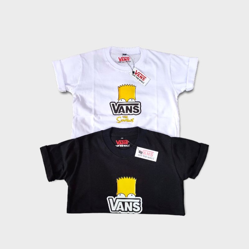 kaos anak anak baju anak vans the simpsons katun combed 24s super soft handfield.