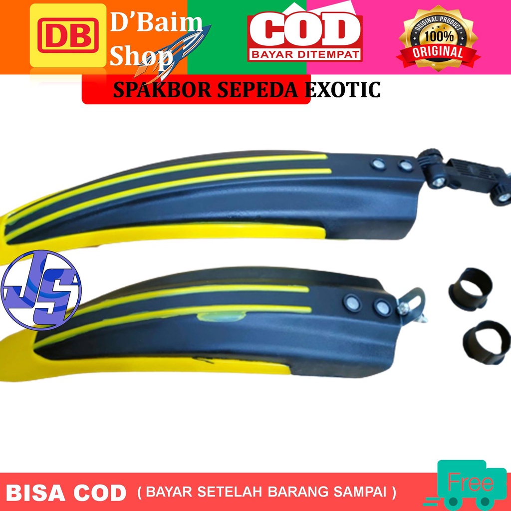Fender spakbor Mudguard sepeda BMX, MTB Merek Exotic