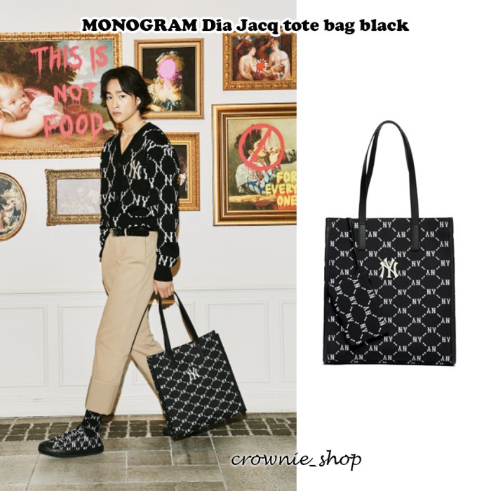 MLB monogram tote bag NY YANKEES