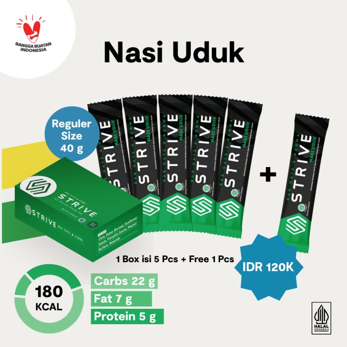 

Strive rasa Nasi Uduk 1 Box isi 6 Pcs