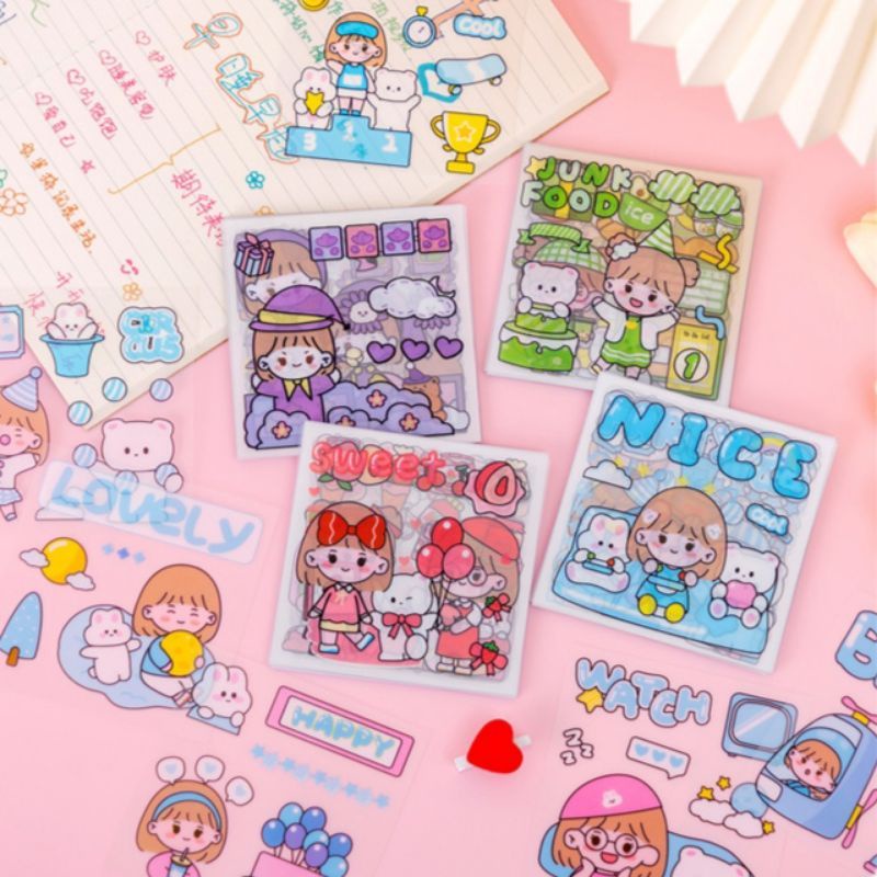 

Sticker Lucu Kartun Korea