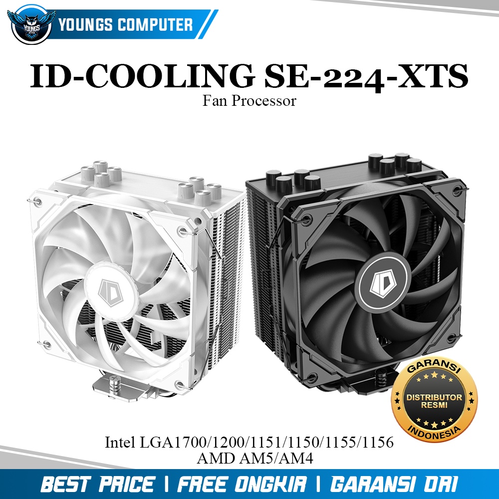 CPU COOLER ID-COOLING SE-224-XTS BLACK &amp; WHITE (Intel/AMD)