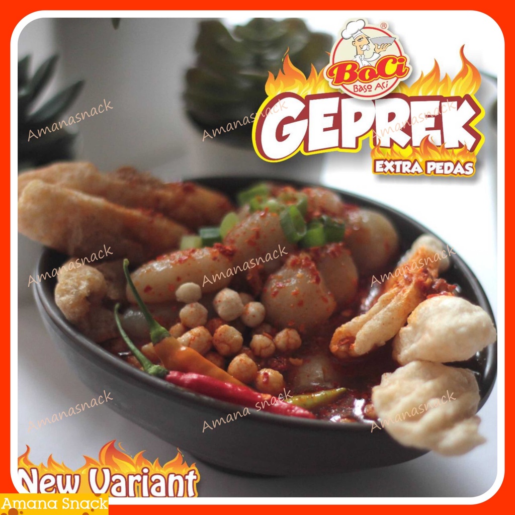 BOCI GEPREK extra pedas - BASO ACI GEPREK new varian mantap jiwa extra pedas best seller bagi pecinta pedas