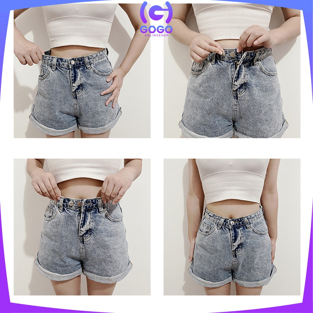 GOGO-P202 Kancing Celana Jeans Kancing Jepret Pinggang Adjustable / Kancing Motif Daisy Multifungsi  / Magic Button