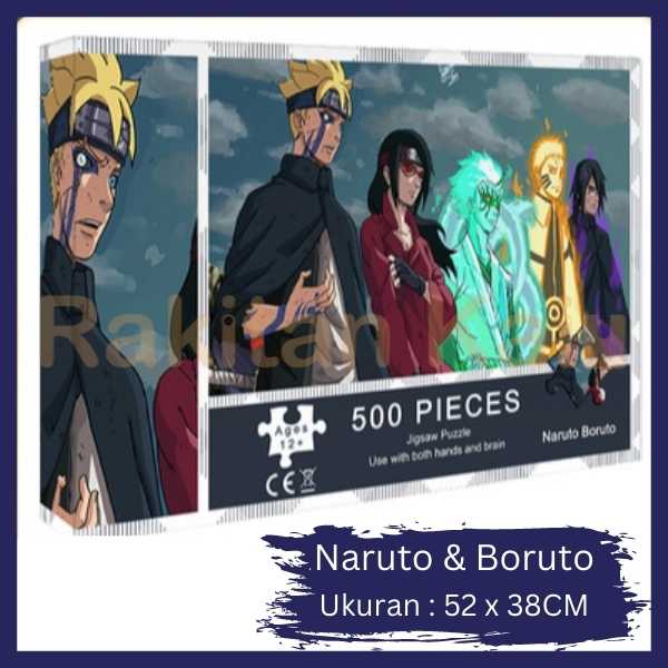 Puzzle Jigsaw Anime 500 &amp; 1000 Pcs  Puzzle Jigsaw  Ukuran Besar / Naruto / Akatsuki / Pain