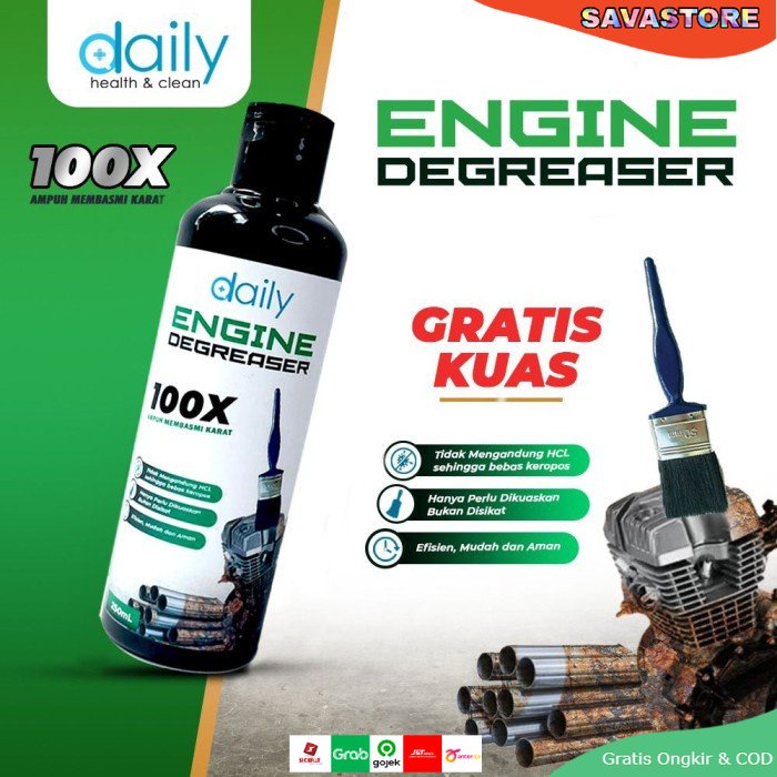 Cairan Pembersih Noda Gemuk dan Bekas Oli Daily Engine Degreaser 250 ML