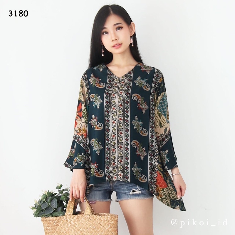 Baju batik cewek / atasan batik murah / blouse batik / baju batik wanita / batik wanita murah / 3180