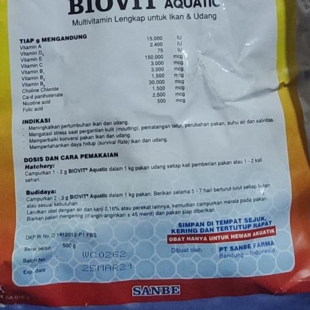 Biovit Aquatic Sanbe Repack 100 Gram